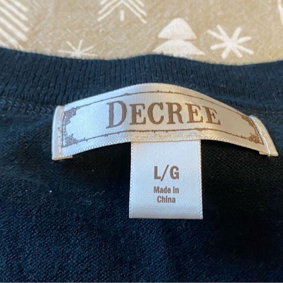🌺3 for $30🌺Decree Button-Up Sweater with 1/2 Sleeves, size L. (S122) - Picture 6 of 6